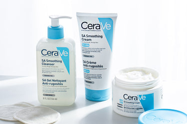 cerave sa smoothing range for bumpy, rough skin