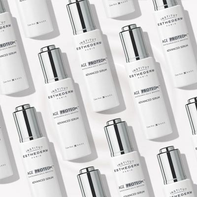 Institut Esthederm skincare products arranged to support hydration, radiance and healthier-looking skin