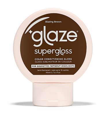 Glaze Supergloss Color Conditioning Hair Gloss Blazing Brown For Instant Shine 190ml
