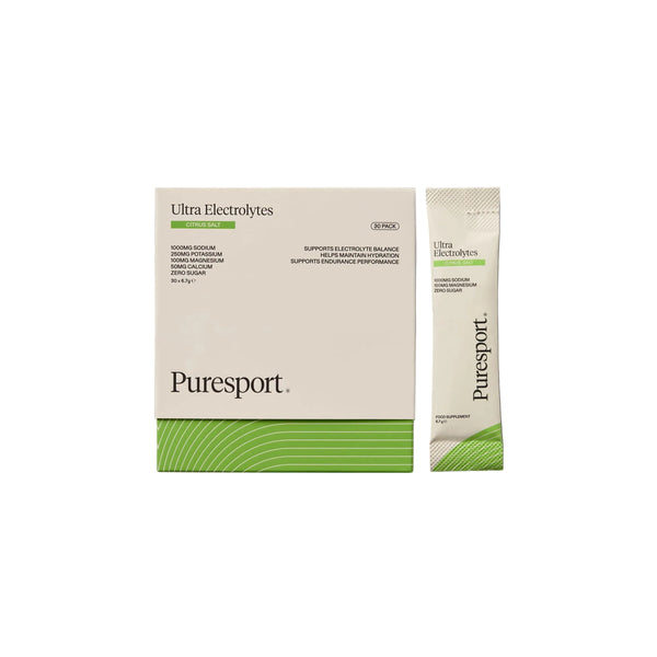 Puresport Ultra Electrolytes packaging on a white background