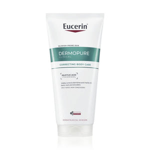 Eucerin Dermopure Correcting Body Care tube on a white background