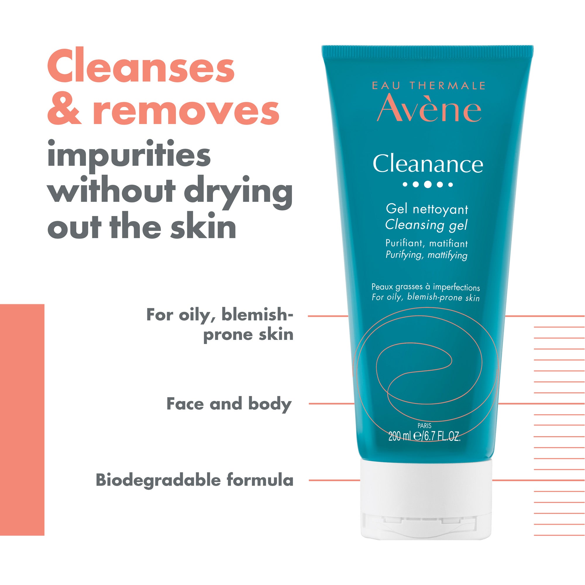 Avène Cleanance Cleansing Gel Cleanser for Blemish-Prone Skin