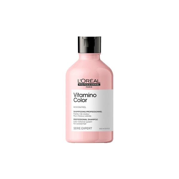 L'Oreal Vitamino Color shampoo bottle on a white background