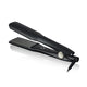 Black hair straightener on a white background