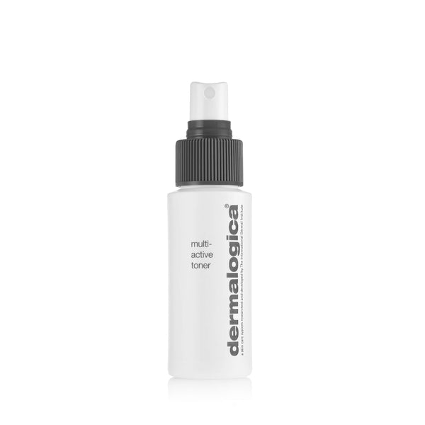 Dermalogica multi-active toner bottle on a white background