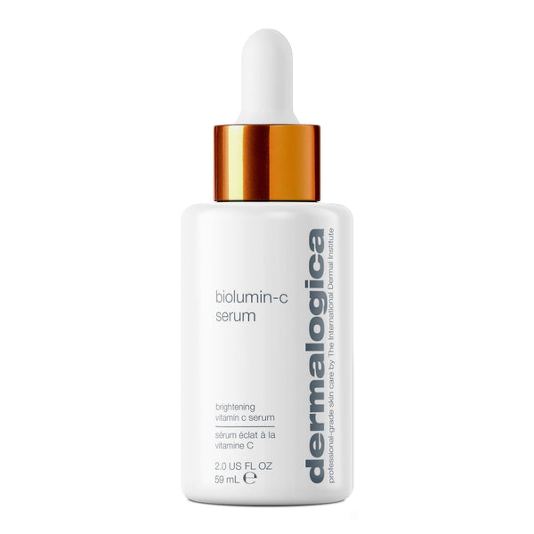 Dermalogica biolumin-c serum bottle on a white background