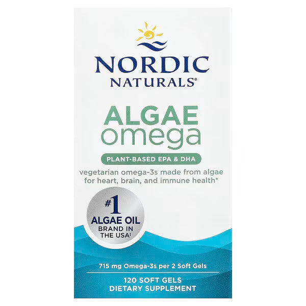 Nordic Naturals Algae Omega, 715mg Omega 3, 120 Softgels