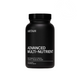 Black supplement bottle labeled 'ARTAH Advanced Multi-Nutrient' on a light gray background with two circular logos.
