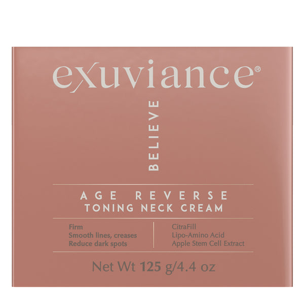 Exuviance AGE REVERSE Toning Neck Cream packaging
