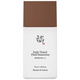 Daily Tinted Fluid Sunscreen packaging with brown and white design