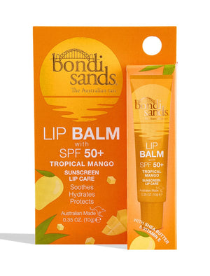 Bondi Sands Lip Balm SPF50+ Tropical Mango and packaging 