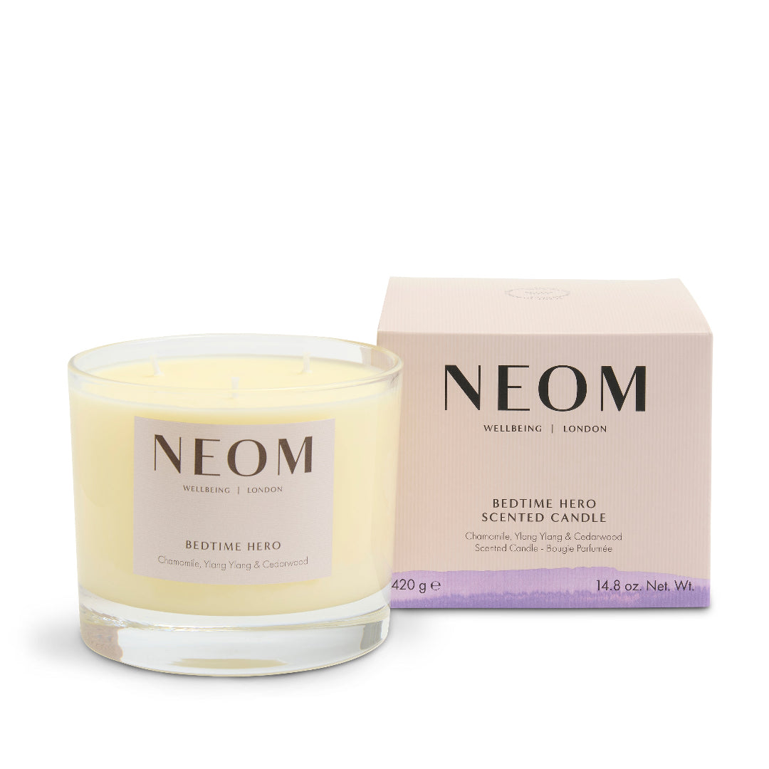 NEOM Bedtime Hero Scented Candle (3 Wicks) Buy Online Today | Face