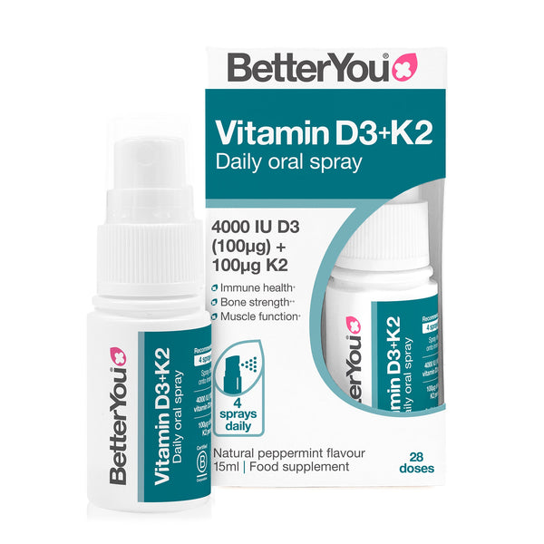 BetterYou Vitamin D3 4000iu + K2 Oral Spray 15ml