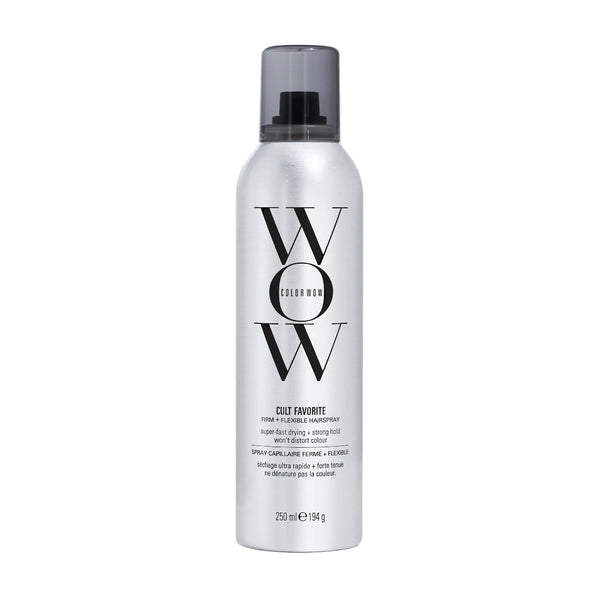 White spray bottle with 'WOW' branding on a white background