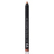 Eyeliner pencil with black casing and copper tip on a light gray background