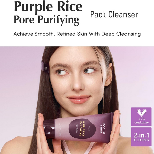 Eqqualberry Pore Fit Purple Rice Pore Purifying Pack Cleanser 130ml