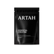 Black supplement package labeled 'ARTAH Essential Creatine' with three circular awards on a light gray background.