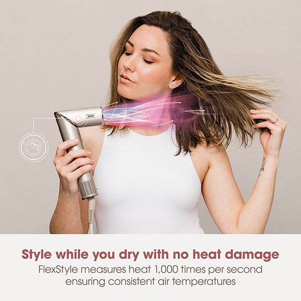 Shark FlexStyle 5-in-1 Air Styler & Hair Dryer with Storage Case - Stone