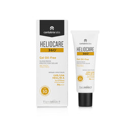 Heliocare 360 Gel Oil-Free SPF 50 Twin Pack and packaging