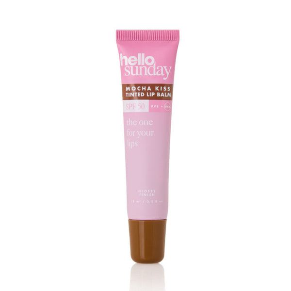 Hello Sunday The One For Your Lips Mocha Kiss Tinted Lip Balm SPF 50 With Shea Butter 15ml