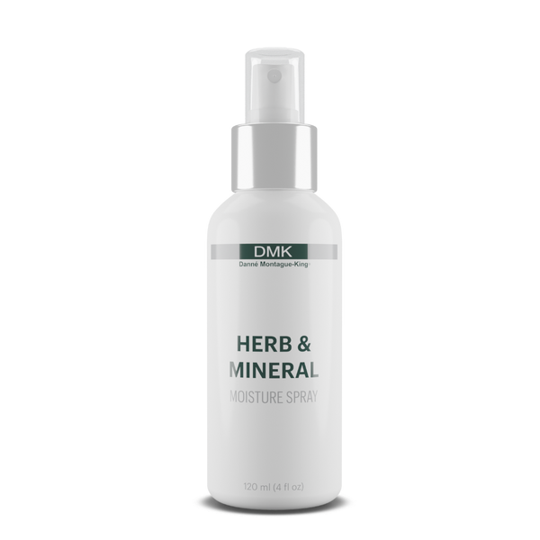 DMK Herb & Mineral Moisture Spray bottle on a white background