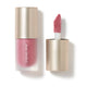 Lip tint with applicator and visible brand name on a white background