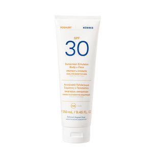 KORRES Yoghurt Emulsion Body + Face SPF30 250ml tube