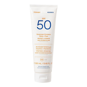 KORRES Yoghurt Emulsion Body + Face SPF50 250ml tube