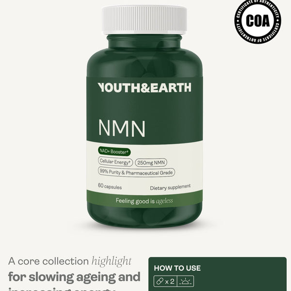 Youth & Earth NMN 250mg Capsules 60 Capsules