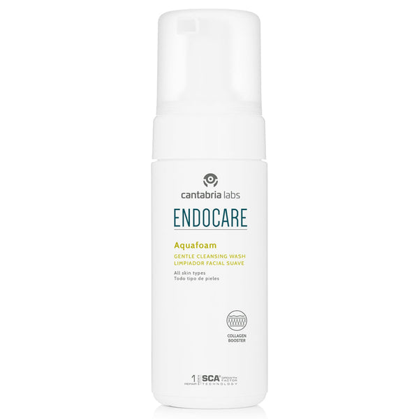 Cantabria Labs Endocare Aquaf Foam bottle on a white background