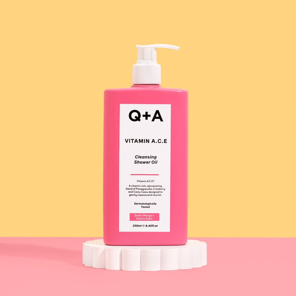 Q+A Vitamin A.C.E Cleansing Shower Oil