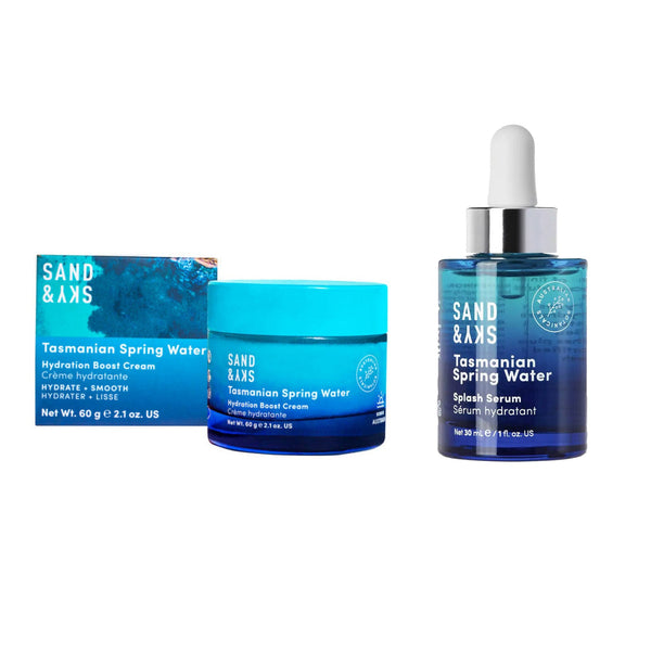 Sand & Sky Tasmanian Spring Water Serum and Cream Hydration Duo