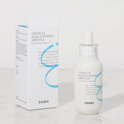 COSRX Hydrium Centella Aqua Soothing Ampoule and its packaging 
