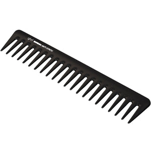 Black comb with 'ghd' branding on a white background