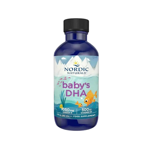 Nordic Naturals Baby's DHA Fish Oil, 1050mg Omega-3 with Vitamin D3 60ml