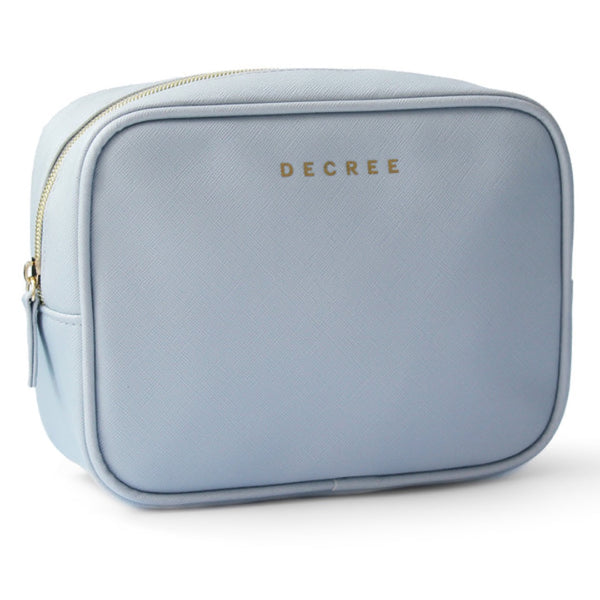 Decree Discovery Kit inside a blue bag