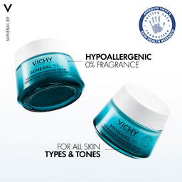 Vichy Minéral 89 72 Hr Hyaluronic Acid & Squalane Moisture Boosting Cream Skin Types