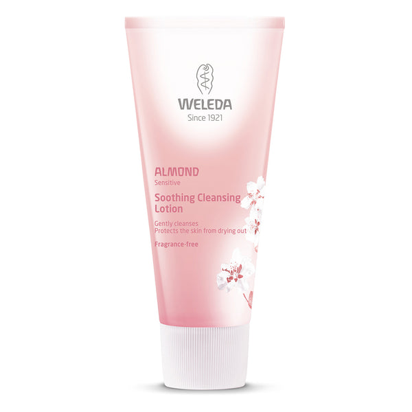 Pink Weleda Almond Cleansing Lotion tube