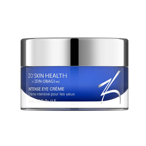 Blue ZO Skin Health Intense Eye Creme tub