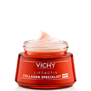 Vichy Liftactiv Collagen Specialist Peptide Night Cream with Reservatrol for All Skin Types 50ml