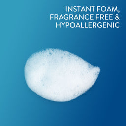 Instant foam, fragrance free and hypoallergenic