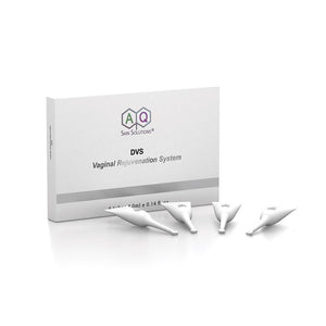 6 tubes of AQ Skin Solutions GF Vaginal Rejuvenation System outside the official product box