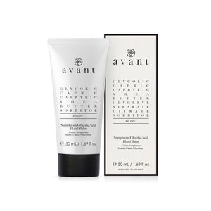 Avant Skincare Sumptuous Glycolic Acid Hand Balm and packaging 