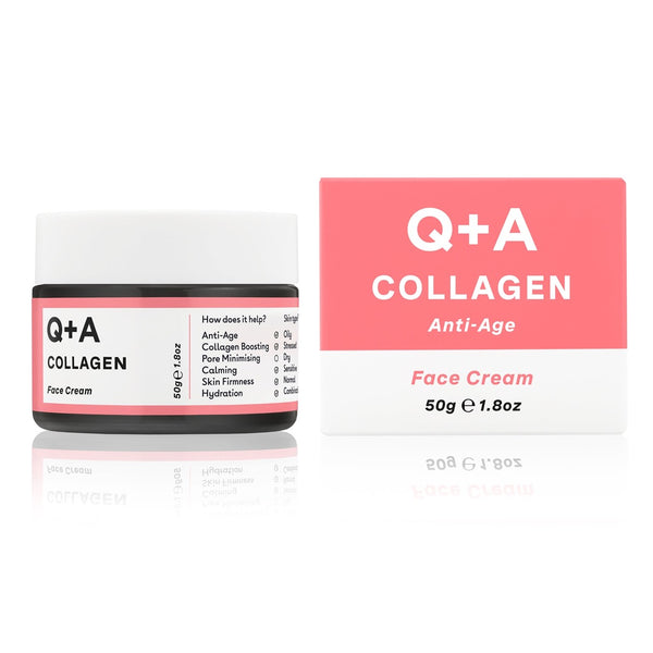 Q+A Collagen Face Cream and packaging