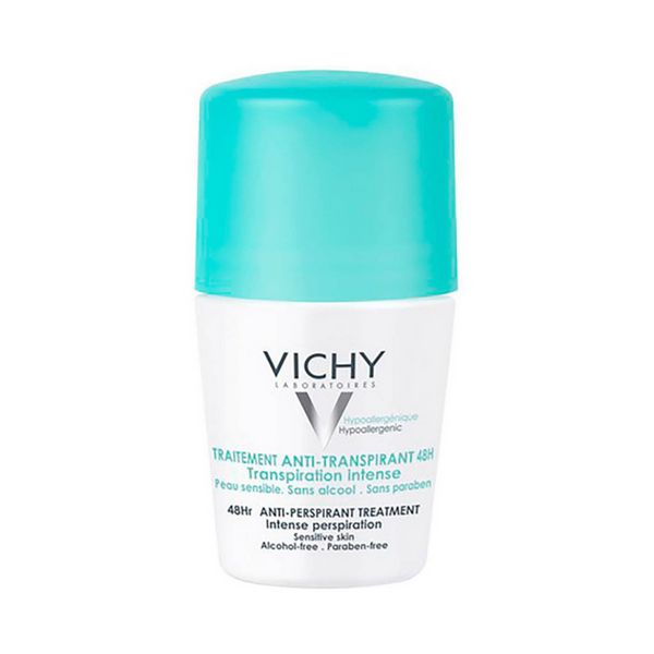 Vichy Deodorant 48Hr Intensive Anti-Perspirant Roll On For Sensitive Skin 50ml