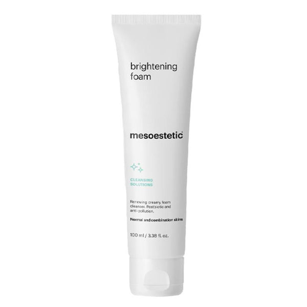 mesoestetic Ultimate W+ Whitening Cleanser Foam (now Brightening Foam) tube