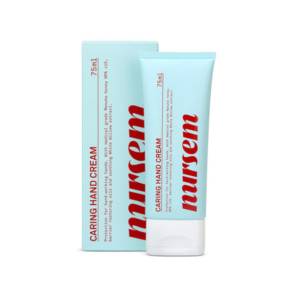 Nursem Caring Hand Cream 75ml tube and packaging 