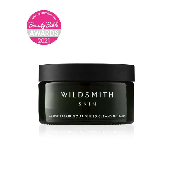 Dark green Wildsmith Skin Active Repair Nourishing Cleansing Balm 100ml with Beauty Bible Awards 2021