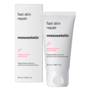 Tube of mesoestetic Fast Skin Repair and packaging