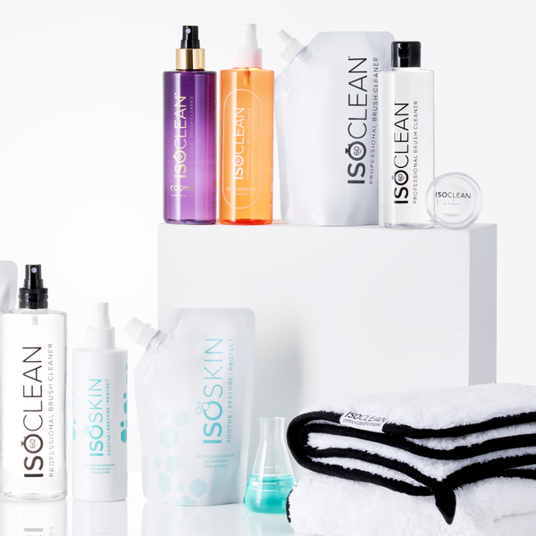 ISOCLEAN cosmetic hygiene products for clean makeup brushes, sponges, and beauty tools